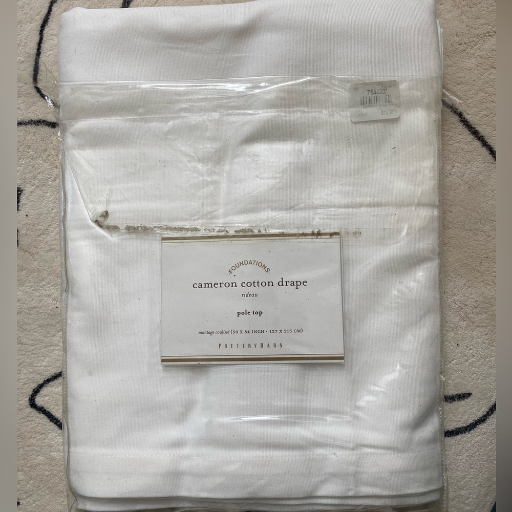 Pottery Barn Cameron Cotton Drape Curtains